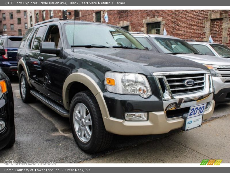 Black Pearl Slate Metallic / Camel 2010 Ford Explorer Eddie Bauer 4x4