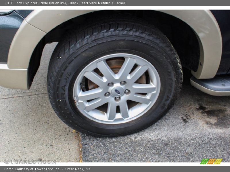 Black Pearl Slate Metallic / Camel 2010 Ford Explorer Eddie Bauer 4x4
