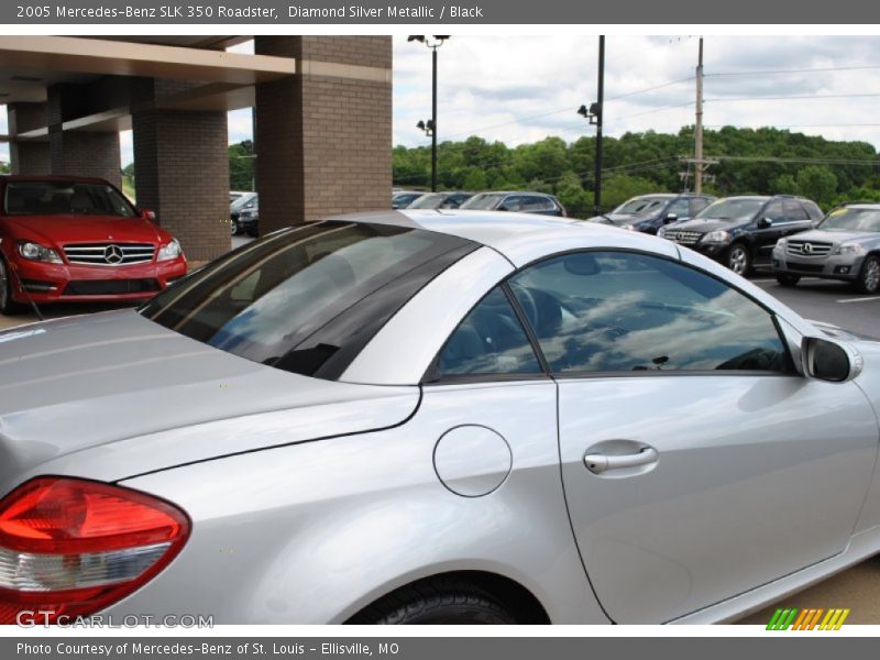 Diamond Silver Metallic / Black 2005 Mercedes-Benz SLK 350 Roadster