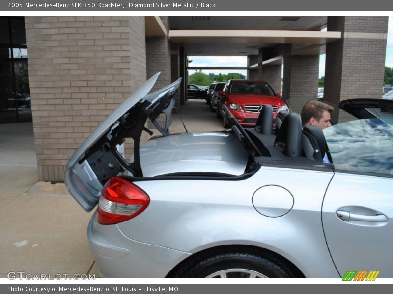 Diamond Silver Metallic / Black 2005 Mercedes-Benz SLK 350 Roadster