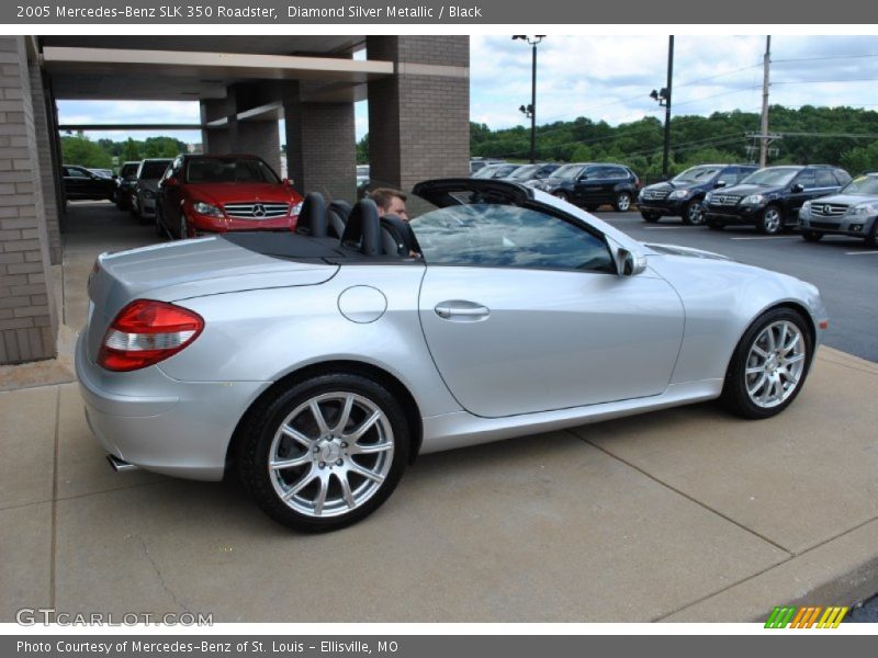 Diamond Silver Metallic / Black 2005 Mercedes-Benz SLK 350 Roadster
