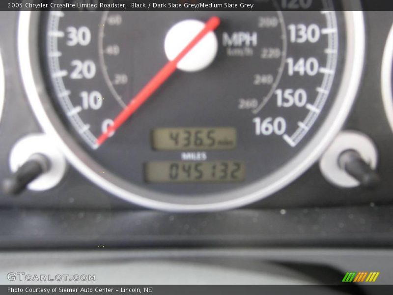 Black / Dark Slate Grey/Medium Slate Grey 2005 Chrysler Crossfire Limited Roadster