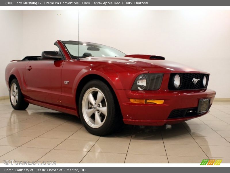 Dark Candy Apple Red / Dark Charcoal 2008 Ford Mustang GT Premium Convertible