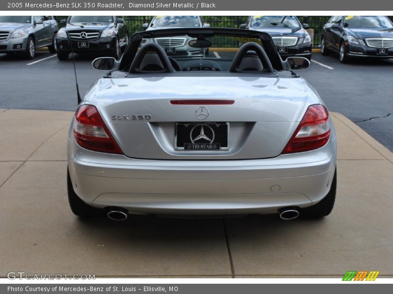 Diamond Silver Metallic / Black 2005 Mercedes-Benz SLK 350 Roadster