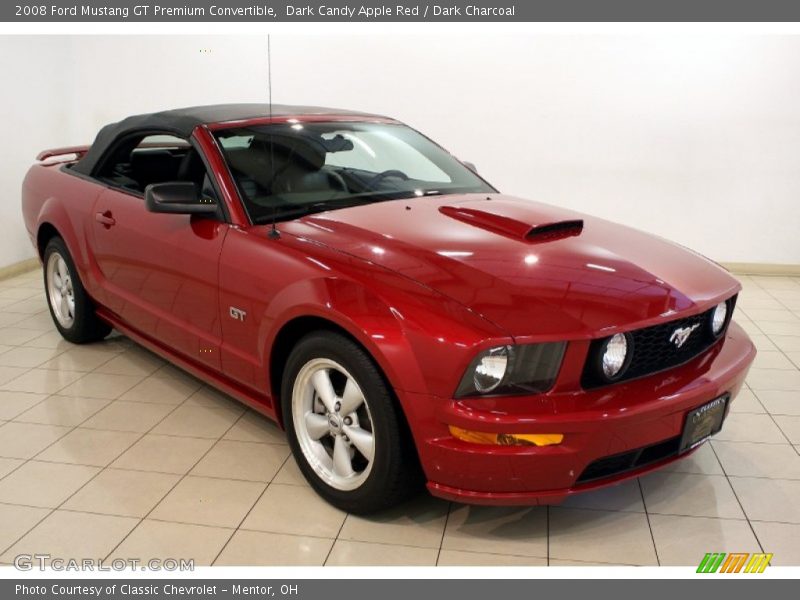 Dark Candy Apple Red / Dark Charcoal 2008 Ford Mustang GT Premium Convertible