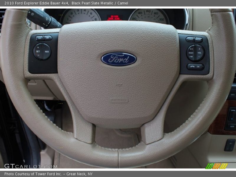 Black Pearl Slate Metallic / Camel 2010 Ford Explorer Eddie Bauer 4x4
