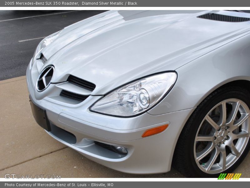 Diamond Silver Metallic / Black 2005 Mercedes-Benz SLK 350 Roadster