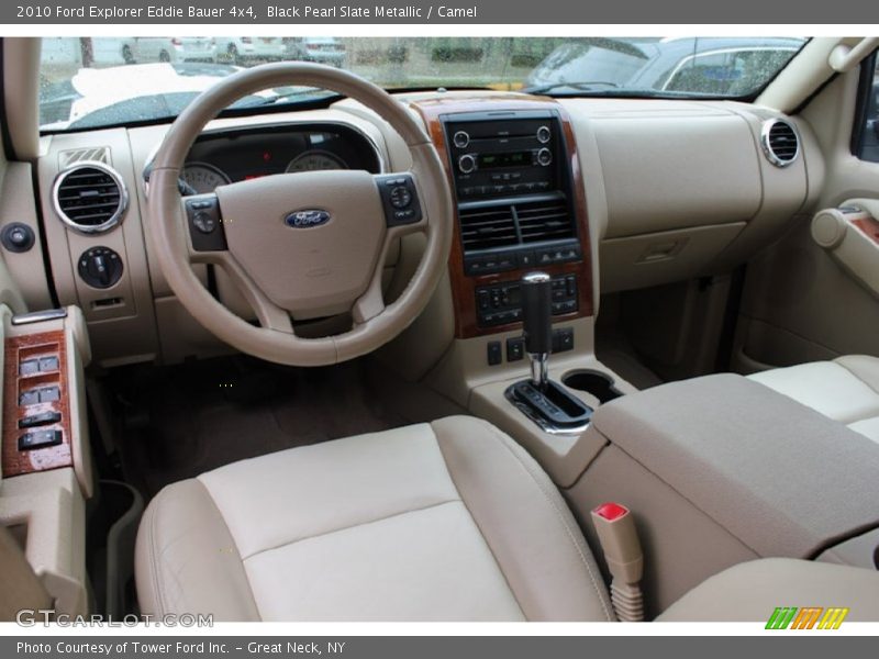 Black Pearl Slate Metallic / Camel 2010 Ford Explorer Eddie Bauer 4x4