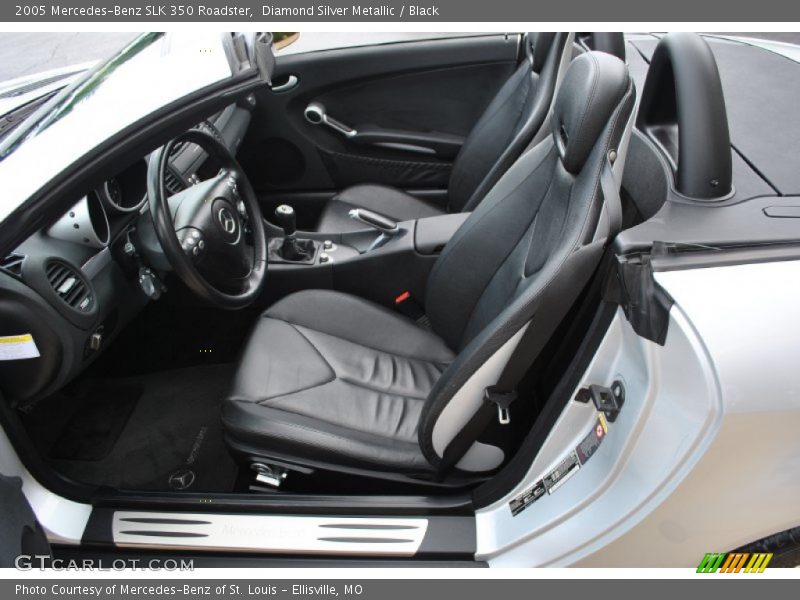 Diamond Silver Metallic / Black 2005 Mercedes-Benz SLK 350 Roadster