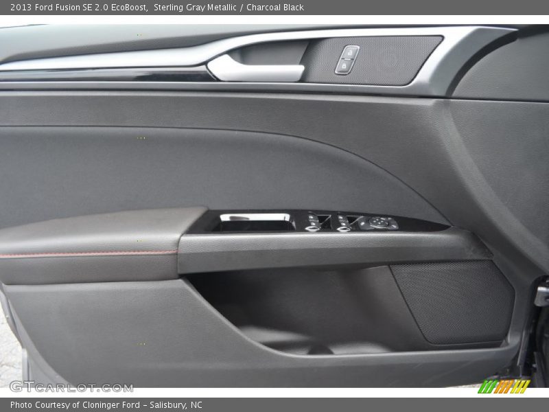 Sterling Gray Metallic / Charcoal Black 2013 Ford Fusion SE 2.0 EcoBoost