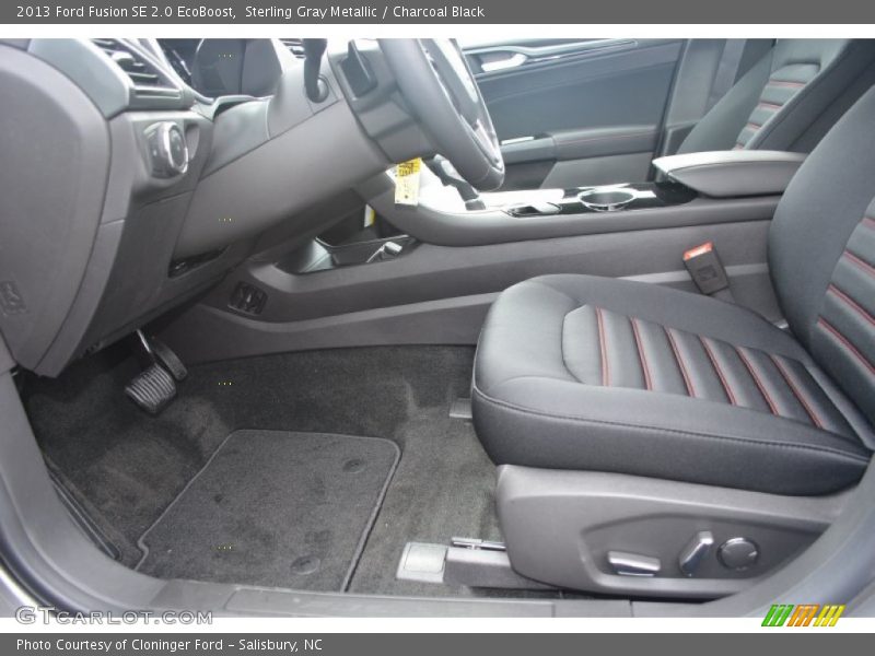 Sterling Gray Metallic / Charcoal Black 2013 Ford Fusion SE 2.0 EcoBoost