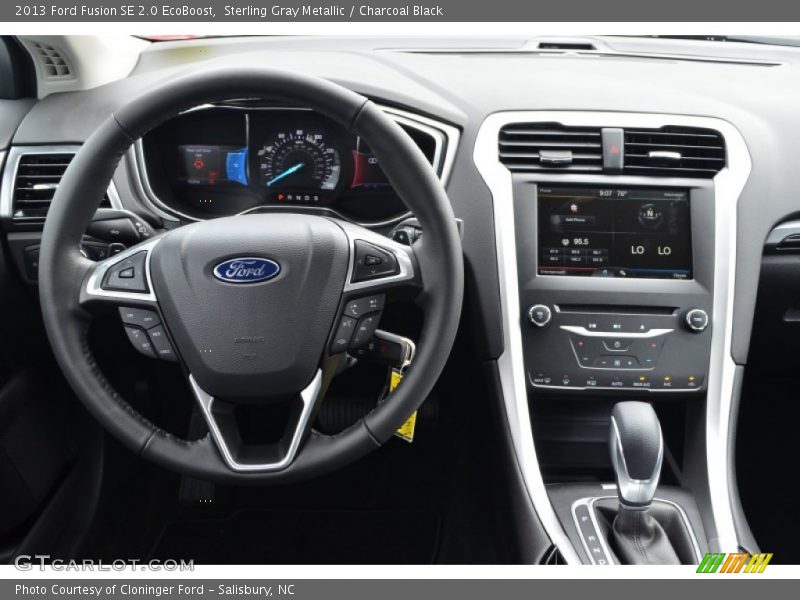 Sterling Gray Metallic / Charcoal Black 2013 Ford Fusion SE 2.0 EcoBoost
