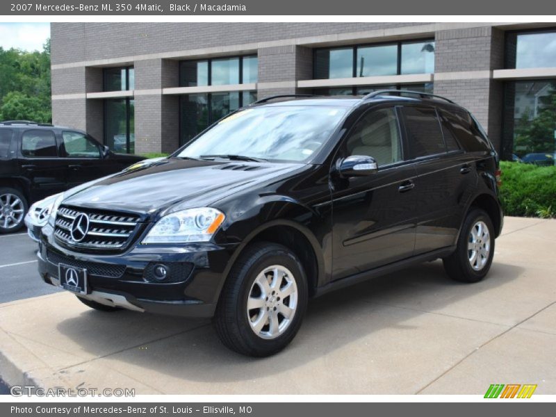 Black / Macadamia 2007 Mercedes-Benz ML 350 4Matic