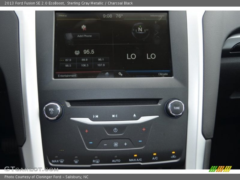 Sterling Gray Metallic / Charcoal Black 2013 Ford Fusion SE 2.0 EcoBoost