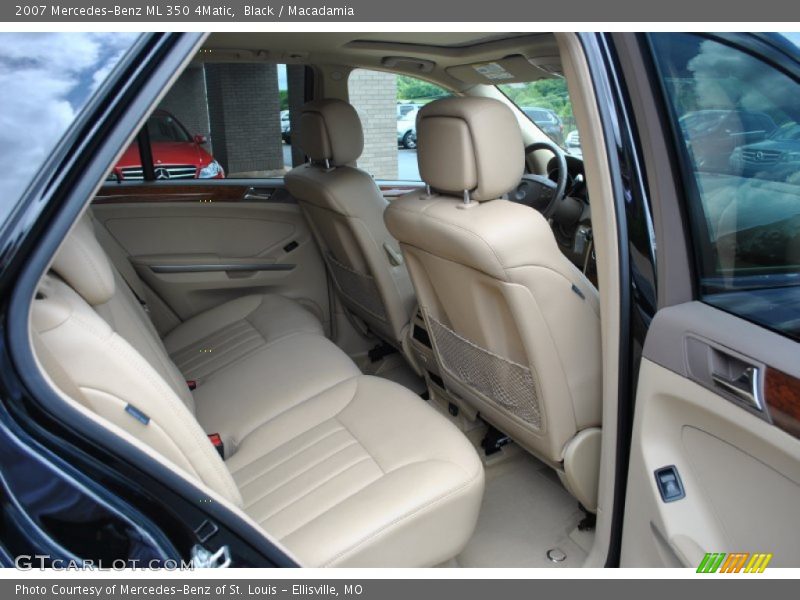 Black / Macadamia 2007 Mercedes-Benz ML 350 4Matic