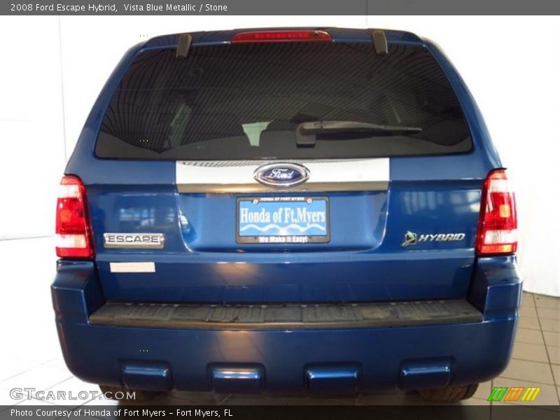 Vista Blue Metallic / Stone 2008 Ford Escape Hybrid