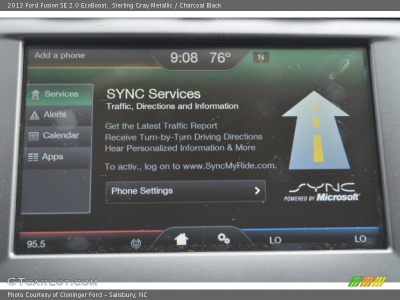 Sterling Gray Metallic / Charcoal Black 2013 Ford Fusion SE 2.0 EcoBoost
