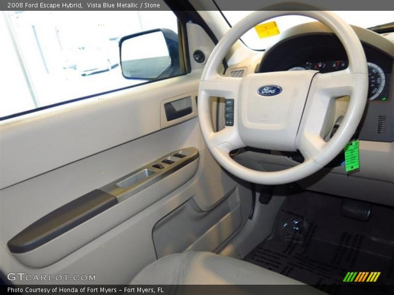 Vista Blue Metallic / Stone 2008 Ford Escape Hybrid
