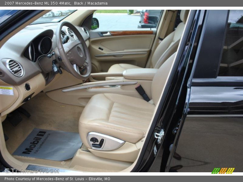 Black / Macadamia 2007 Mercedes-Benz ML 350 4Matic