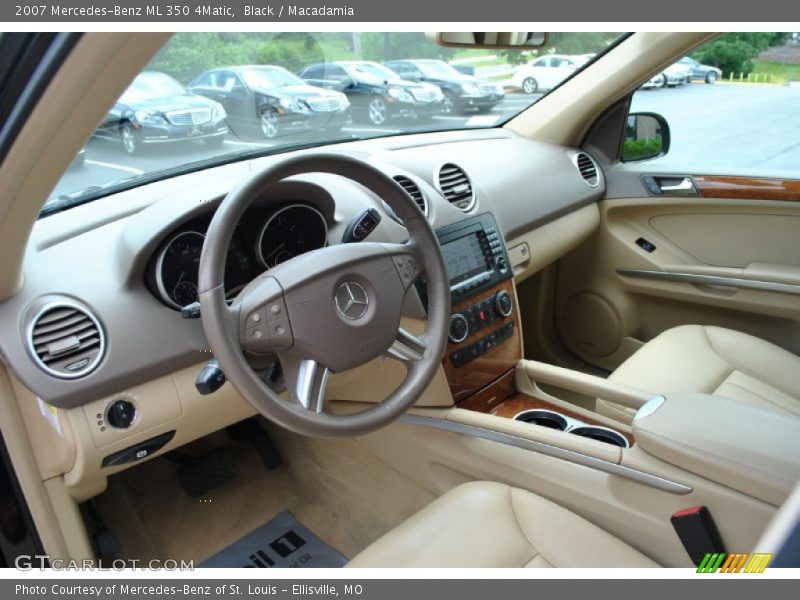 Black / Macadamia 2007 Mercedes-Benz ML 350 4Matic