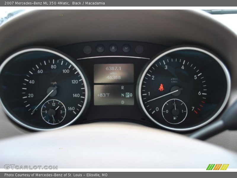 Black / Macadamia 2007 Mercedes-Benz ML 350 4Matic
