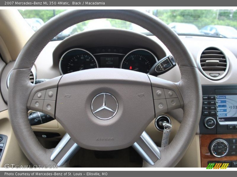 Black / Macadamia 2007 Mercedes-Benz ML 350 4Matic