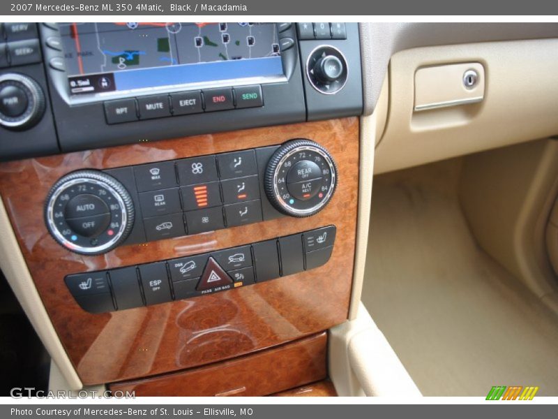 Black / Macadamia 2007 Mercedes-Benz ML 350 4Matic