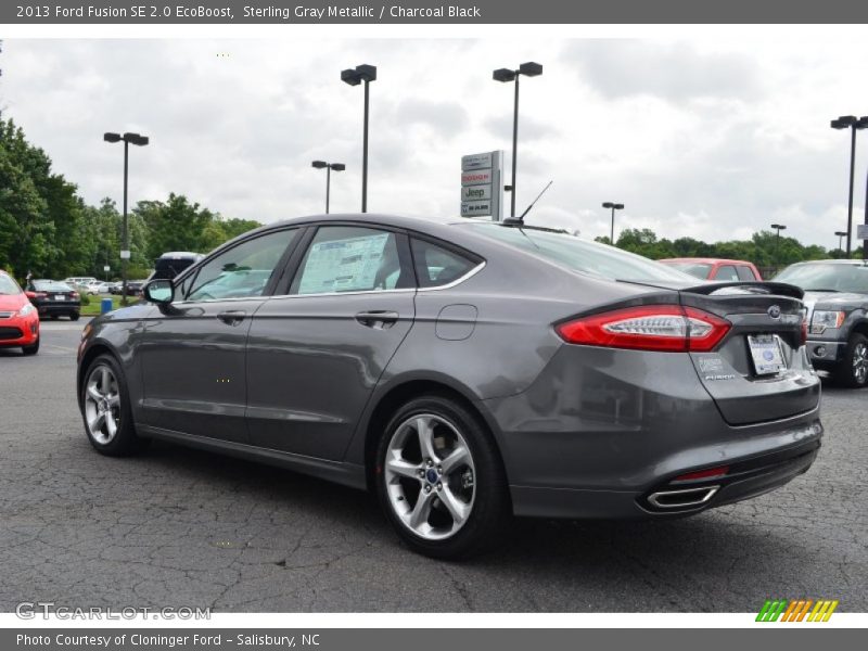 Sterling Gray Metallic / Charcoal Black 2013 Ford Fusion SE 2.0 EcoBoost