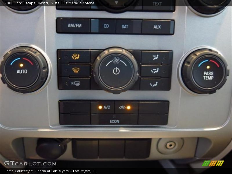 Vista Blue Metallic / Stone 2008 Ford Escape Hybrid