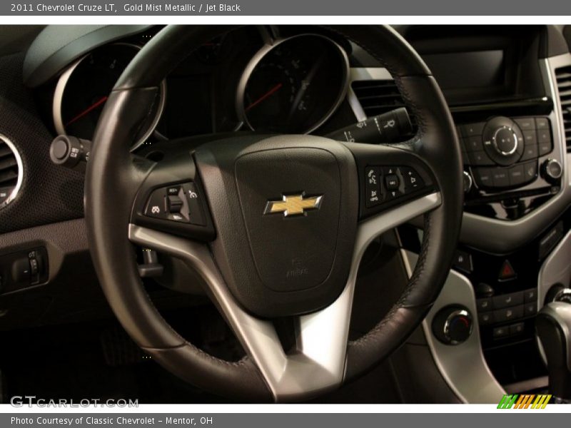 Gold Mist Metallic / Jet Black 2011 Chevrolet Cruze LT
