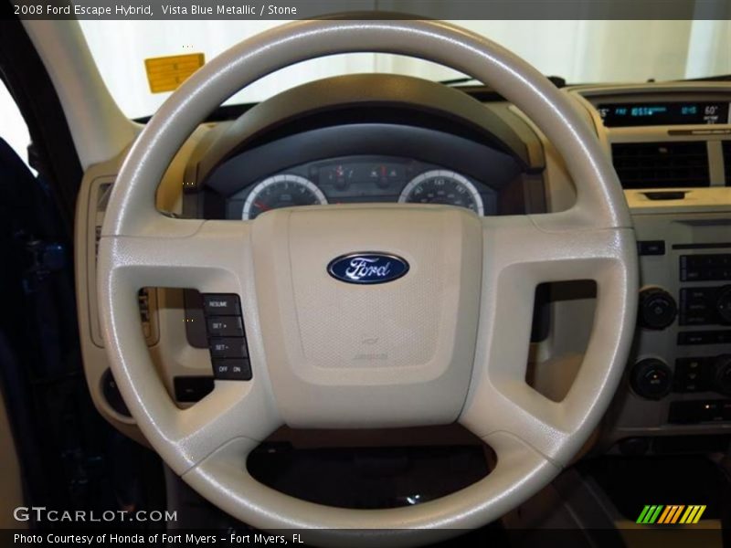 Vista Blue Metallic / Stone 2008 Ford Escape Hybrid