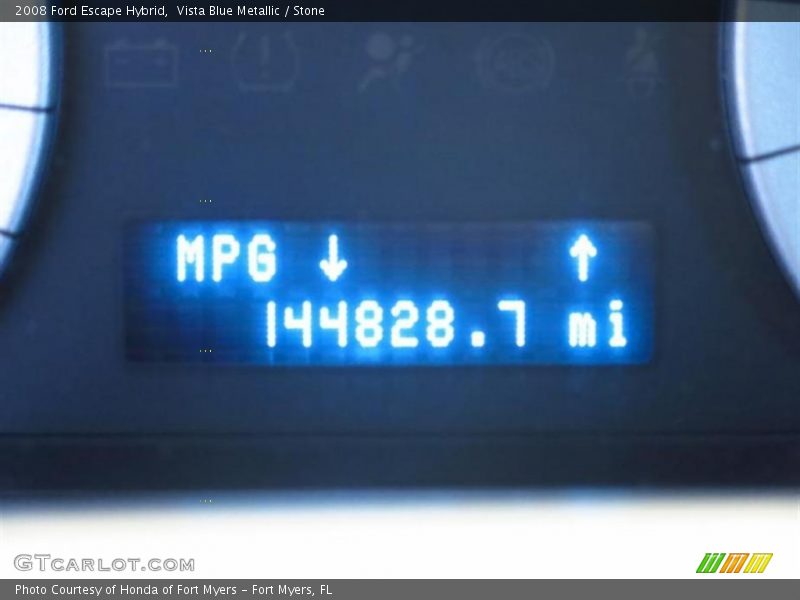 Vista Blue Metallic / Stone 2008 Ford Escape Hybrid