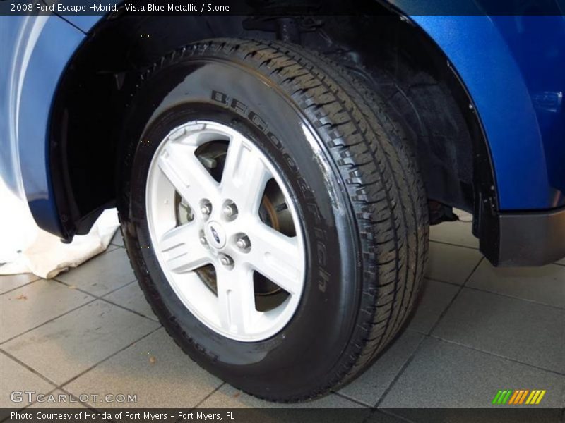 Vista Blue Metallic / Stone 2008 Ford Escape Hybrid