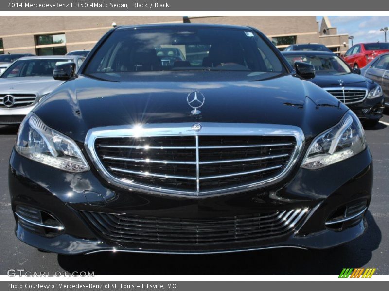 Black / Black 2014 Mercedes-Benz E 350 4Matic Sedan