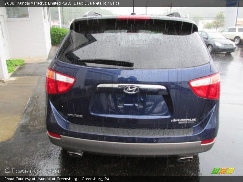 Deep Blue Metallic / Beige 2008 Hyundai Veracruz Limited AWD