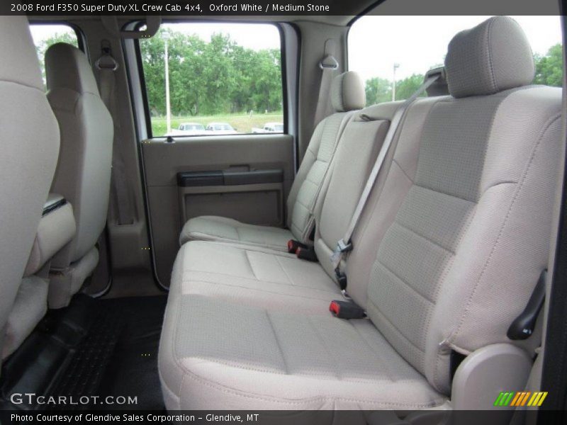 Oxford White / Medium Stone 2008 Ford F350 Super Duty XL Crew Cab 4x4