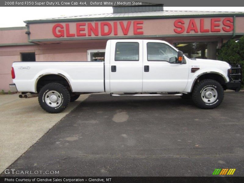 Oxford White / Medium Stone 2008 Ford F350 Super Duty XL Crew Cab 4x4