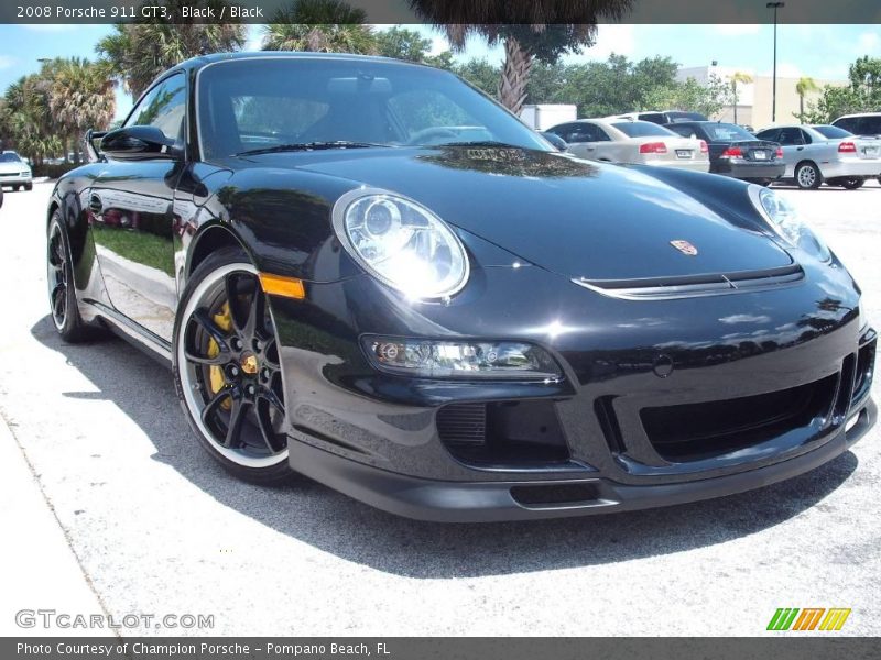 Black / Black 2008 Porsche 911 GT3