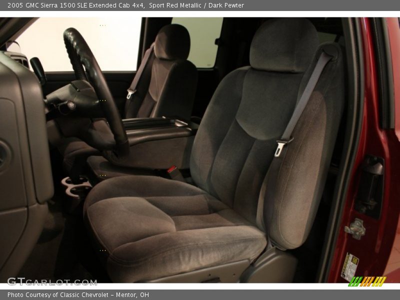 Sport Red Metallic / Dark Pewter 2005 GMC Sierra 1500 SLE Extended Cab 4x4