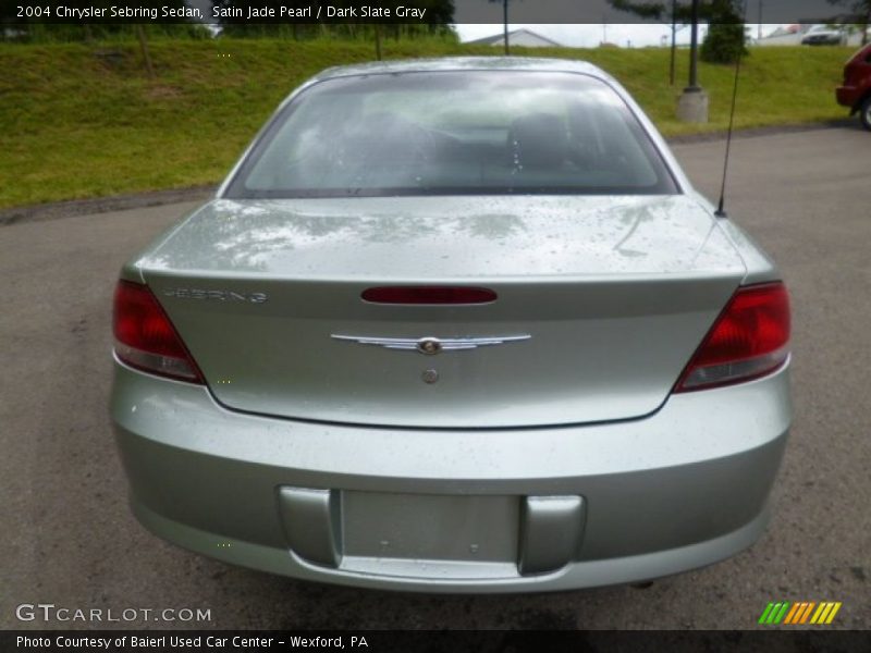 Satin Jade Pearl / Dark Slate Gray 2004 Chrysler Sebring Sedan