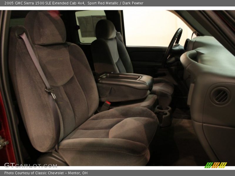 Sport Red Metallic / Dark Pewter 2005 GMC Sierra 1500 SLE Extended Cab 4x4