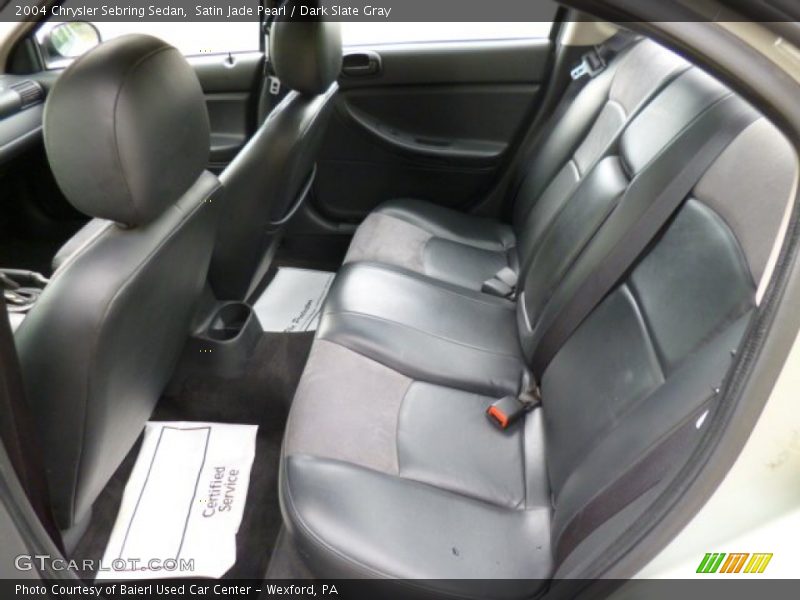 Rear Seat of 2004 Sebring Sedan