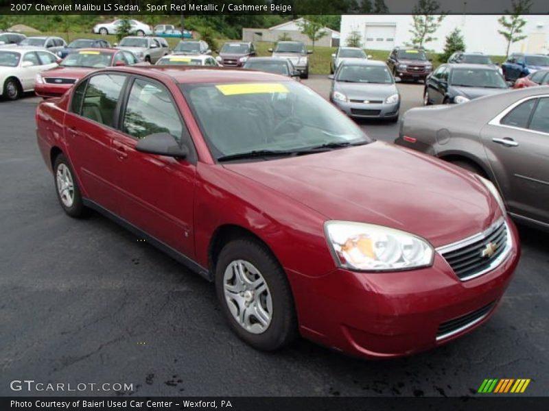 Sport Red Metallic / Cashmere Beige 2007 Chevrolet Malibu LS Sedan