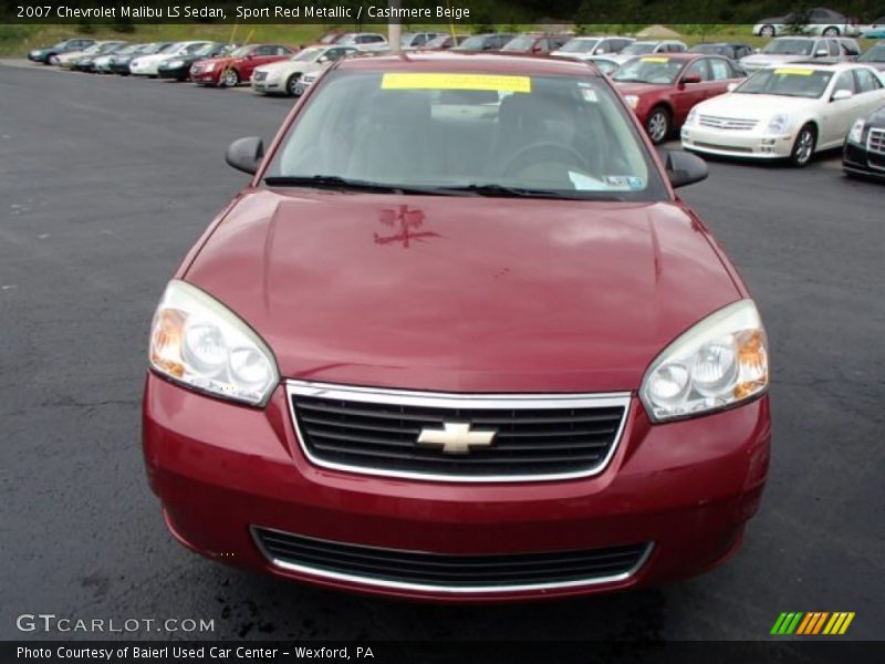 Sport Red Metallic / Cashmere Beige 2007 Chevrolet Malibu LS Sedan