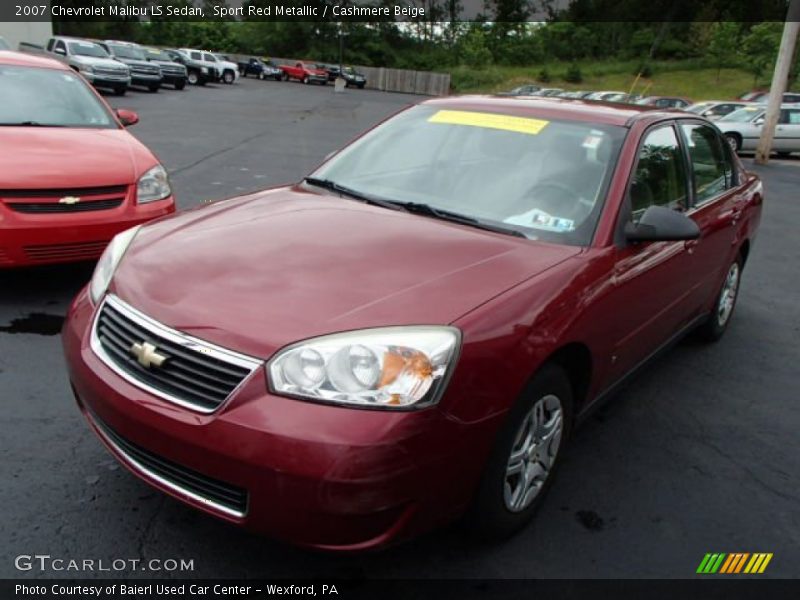 Sport Red Metallic / Cashmere Beige 2007 Chevrolet Malibu LS Sedan