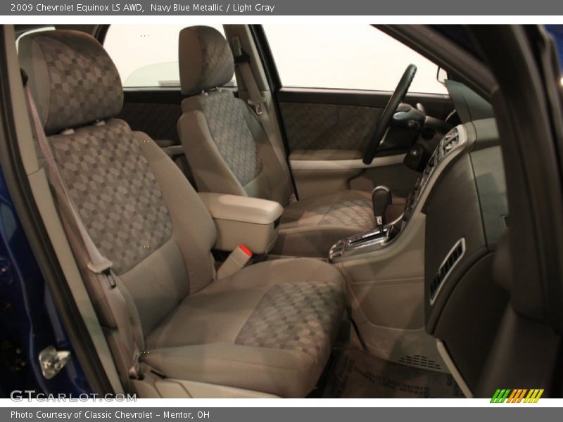 Navy Blue Metallic / Light Gray 2009 Chevrolet Equinox LS AWD