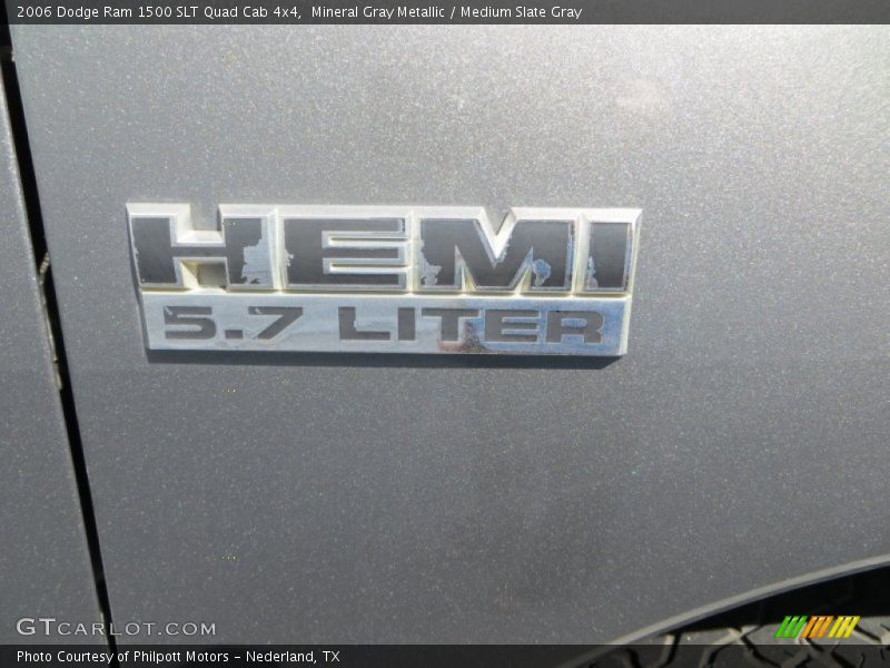 Mineral Gray Metallic / Medium Slate Gray 2006 Dodge Ram 1500 SLT Quad Cab 4x4