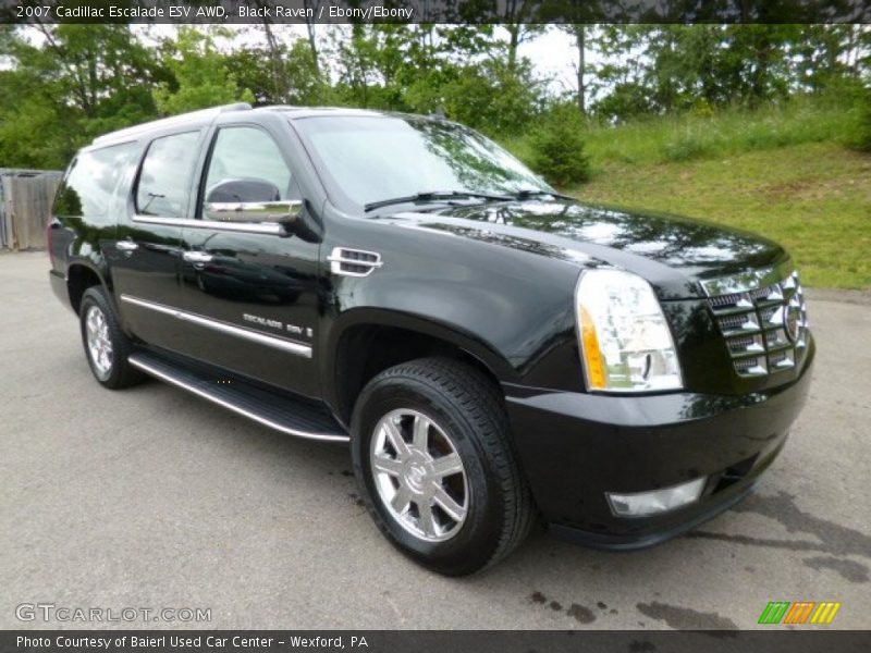 Black Raven / Ebony/Ebony 2007 Cadillac Escalade ESV AWD
