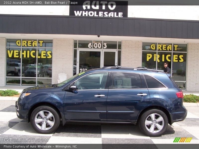 Bali Blue Pearl / Taupe 2012 Acura MDX SH-AWD