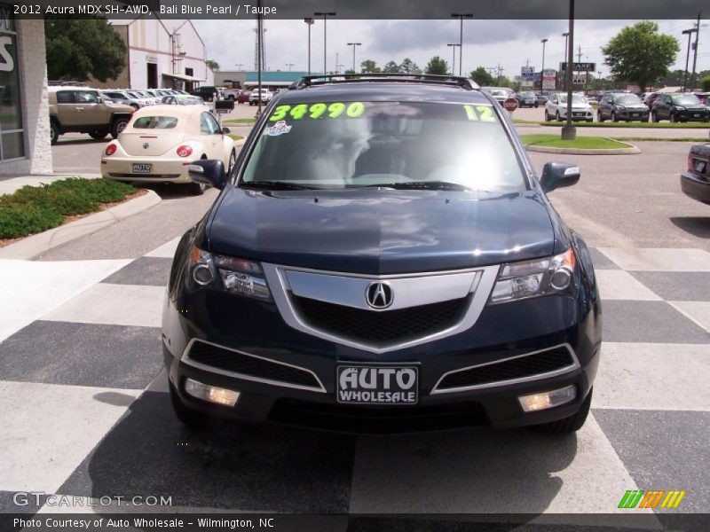 Bali Blue Pearl / Taupe 2012 Acura MDX SH-AWD
